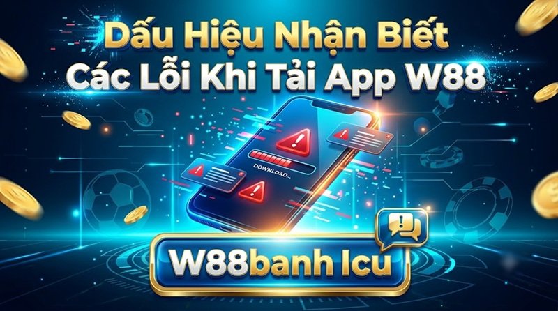 Dấu hiệu nhận biết các lỗi khi tải App fun88 thường gặp trên điện thoại.
