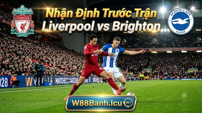 Nhận định phong độ và soi kèo Liverpool vs Brighton chi tiết trước trận đấu tại fun88Banh.