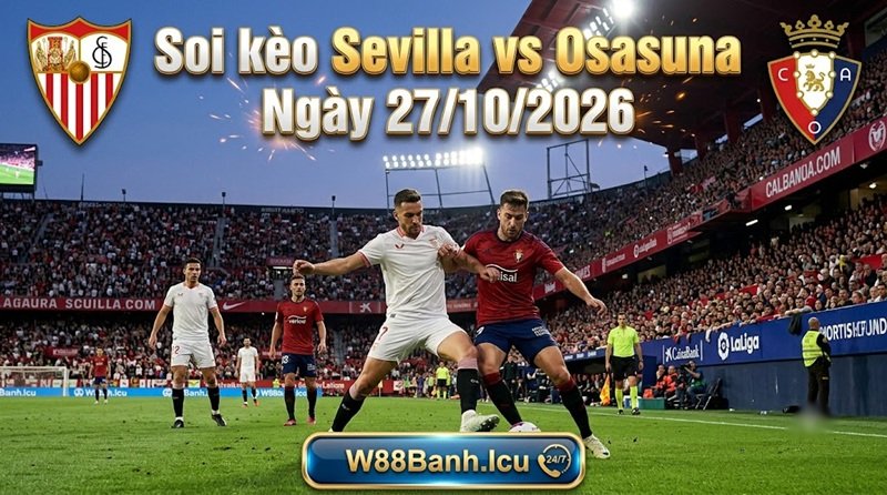 Soi kèo Sevilla vs Osasuna ngày 27/10/2026 tại La Liga